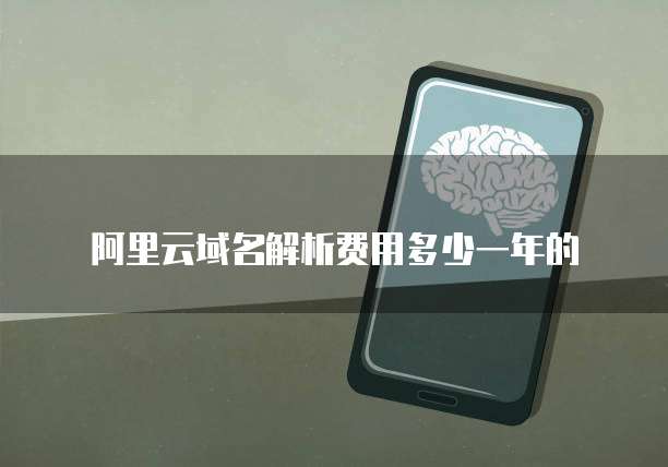 阿里云域名解析费用多少一年的