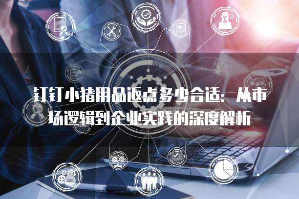 钉钉小猪用品返点多少合适:从市场逻辑到企业实践的深度解析