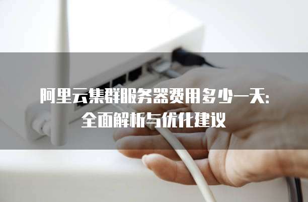 阿里云集群服务器费用多少一天:全面解析与优化建议