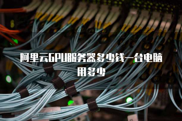 阿里云GPU服务器多少钱一台电脑用多少