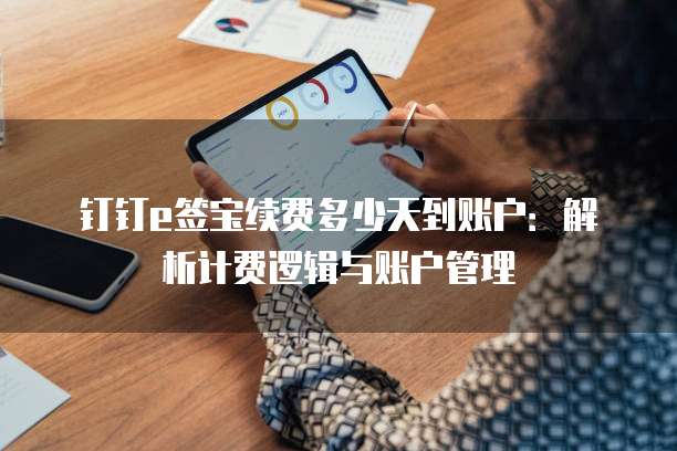 钉钉e签宝续费多少天到账户：解析计费逻辑与账户管理