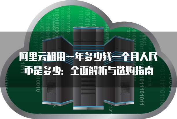 阿里云租用一年多少钱一个月人民币是多少:全面解析与选购指南