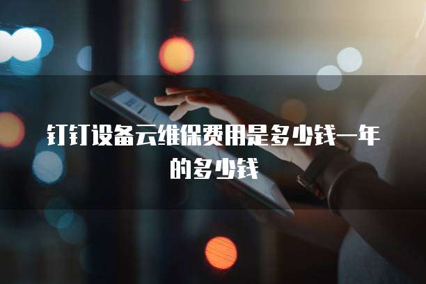 钉钉设备云维保费用是多少钱一年的多少钱