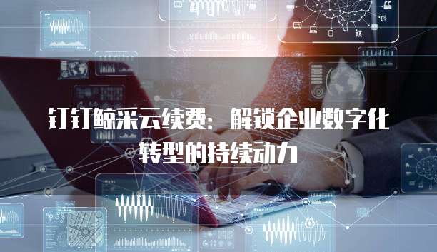 钉钉鲸采云续费：解锁企业数字化转型的持续动力