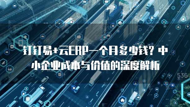 钉钉易+云ERP一个月多少钱?中小企业成本与价值的深度解析