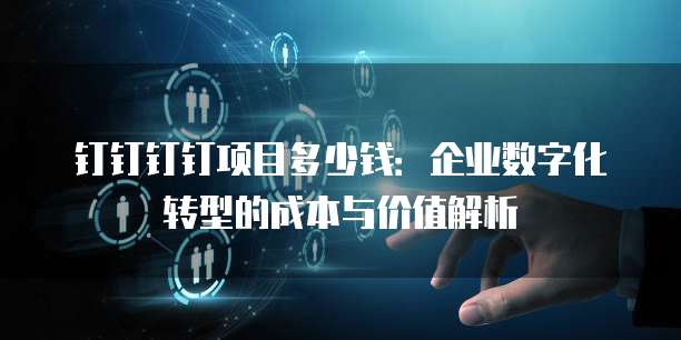钉钉钉钉项目多少钱:企业数字化转型的成本与价值解析
