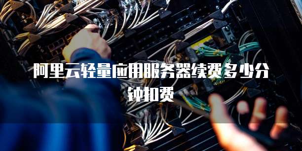 阿里云轻量应用服务器续费多少分钟扣费