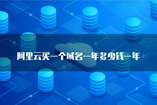 阿里云买一个域名一年多少钱一年