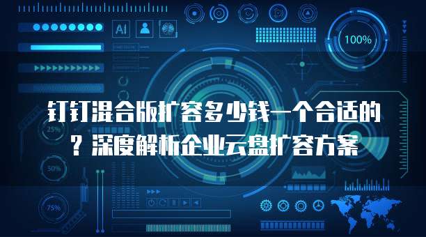钉钉混合版扩容多少钱一个合适的?深度解析企业云盘扩容方案