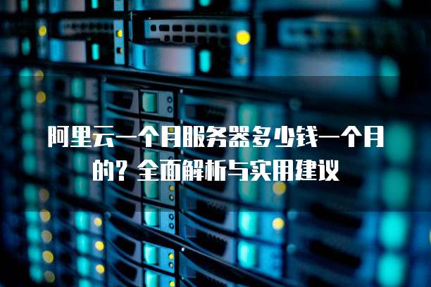 阿里云一个月服务器多少钱一个月的?全面解析与实用建议