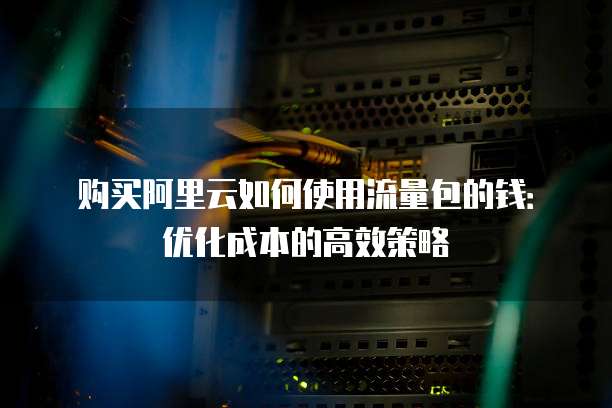 购买阿里云如何使用流量包的钱:优化成本的高效策略