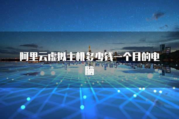 阿里云虚拟主机多少钱一个月的电脑
