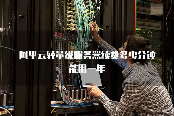 阿里云轻量级服务器续费多少分钟能用一年