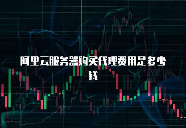 阿里云服务器购买代理费用是多少钱