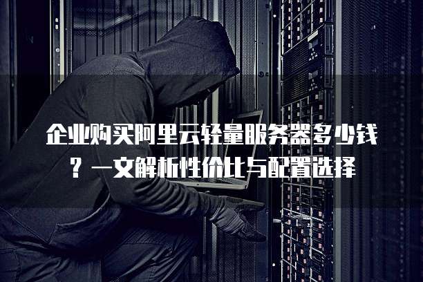 企业购买阿里云轻量服务器多少钱?一文解析性价比与配置选择