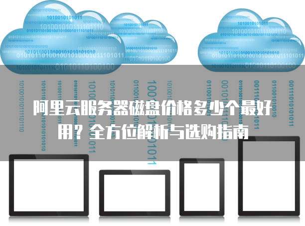 阿里云服务器磁盘价格多少个最好用?全方位解析与选购指南