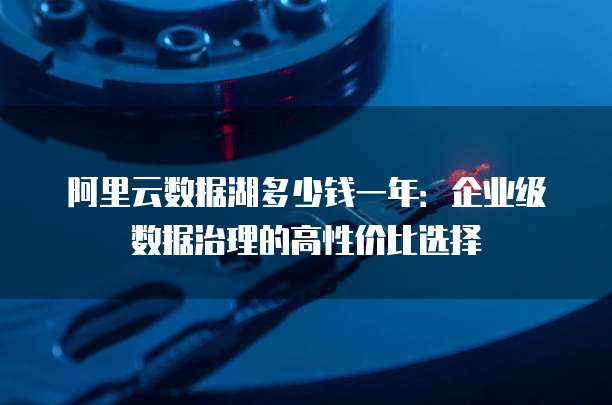 阿里云数据湖多少钱一年:企业级数据治理的高性价比选择