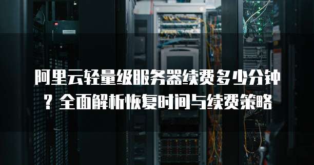 阿里云轻量级服务器续费多少分钟？全面解析恢复时间与续费策略