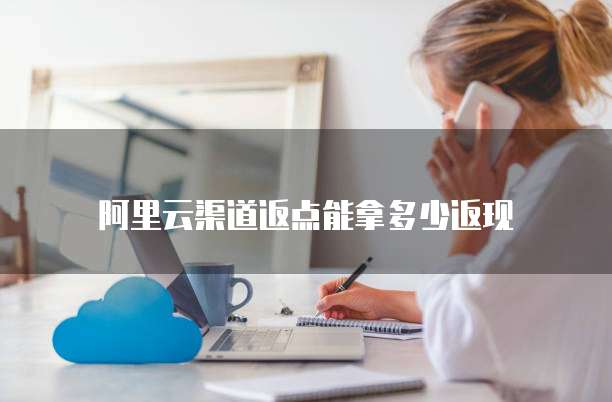 阿里云渠道返点能拿多少返现