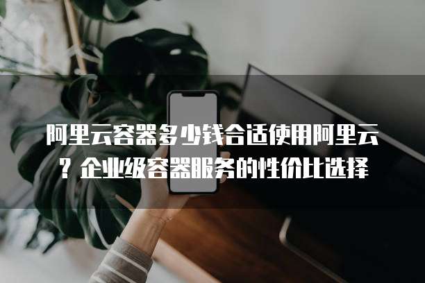 阿里云容器多少钱合适使用阿里云?企业级容器服务的性价比选择