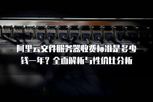 阿里云文件服务器收费标准是多少钱一年?全面解析与性价比分析