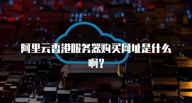 阿里云香港服务器购买网址是什么啊?