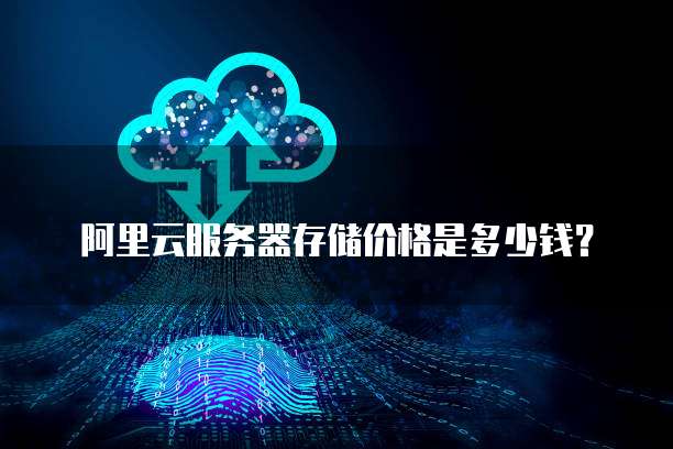 阿里云服务器存储价格是多少钱?
