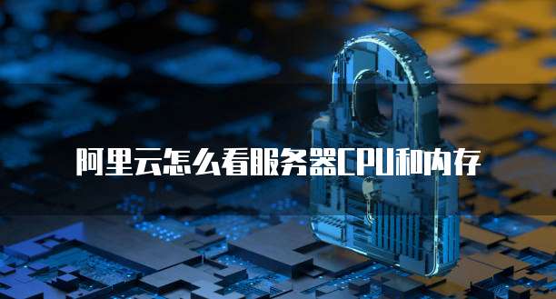 阿里云怎么看服务器CPU和内存