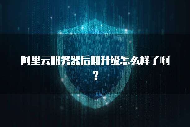 阿里云服务器后期升级怎么样了啊?