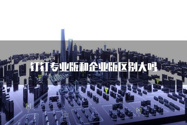 钉钉专业版和企业版区别大吗