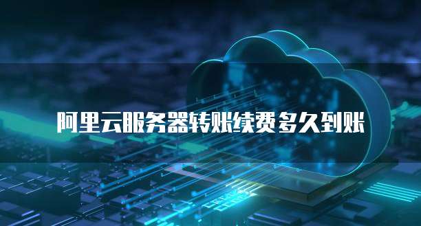 阿里云服务器转账续费多久到账