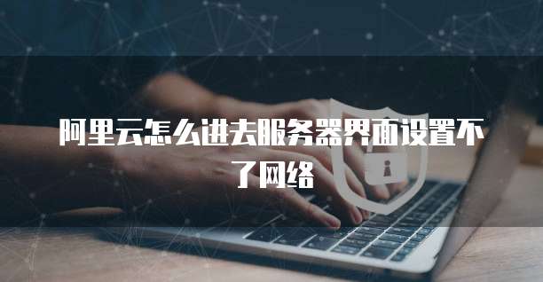 阿里云怎么进去服务器界面设置不了网络