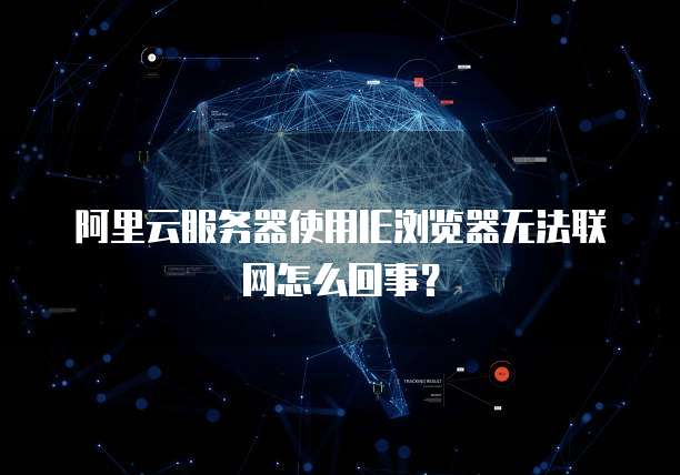 阿里云服务器使用IE浏览器无法联网怎么回事？