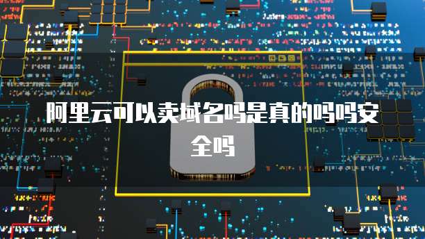 阿里云可以卖域名吗是真的吗吗安全吗