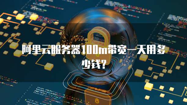 阿里云服务器100m带宽一天用多少钱？