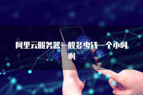 阿里云服务器一般多少钱一个小时啊