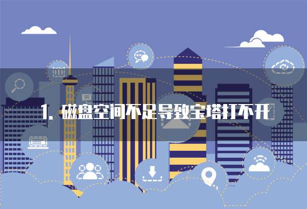 阿里云服务器磁盘满了宝塔打不开了怎么回事