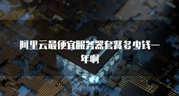 阿里云最便宜服务器套餐多少钱一年啊