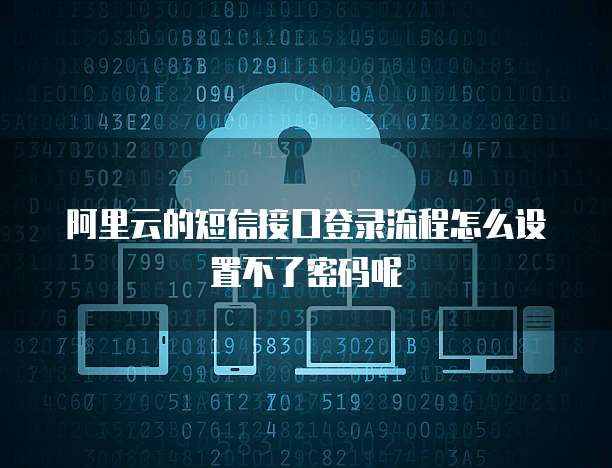 阿里云的短信接口登录流程怎么设置不了密码呢