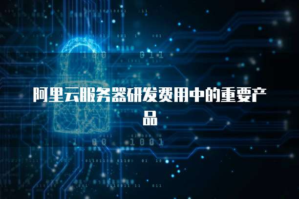 阿里云服务器研发费用中的重要产品