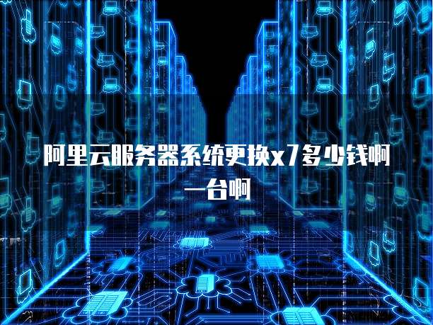 阿里云服务器系统更换x7多少钱啊一台啊