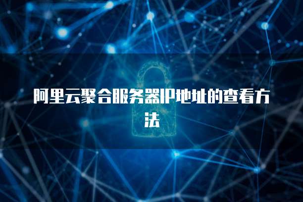 阿里云聚合服务器IP地址的查看方法