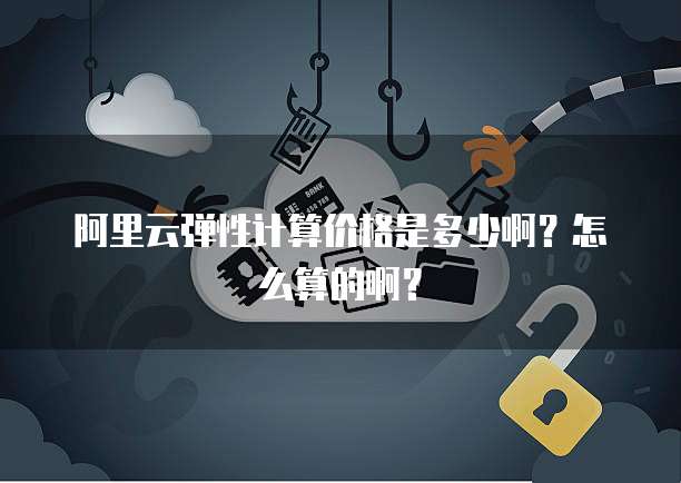 阿里云弹性计算价格是多少啊?怎么算的啊?