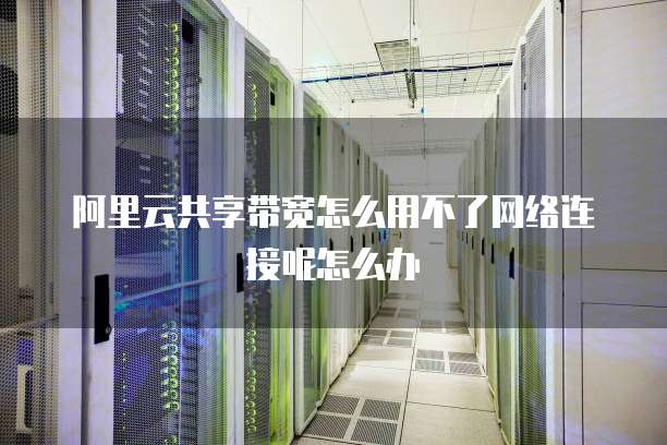 阿里云共享带宽怎么用不了网络连接呢怎么办