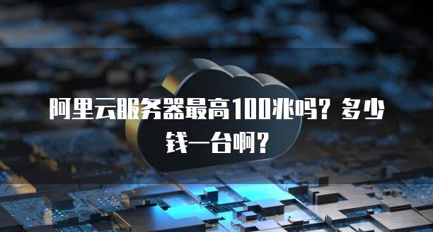 阿里云服务器最高100兆吗?多少钱一台啊?