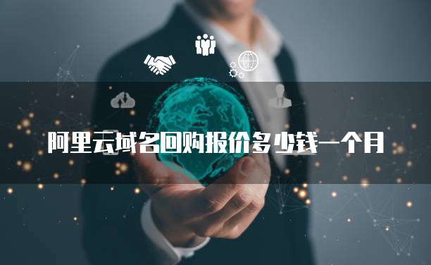 阿里云域名回购报价多少钱一个月
