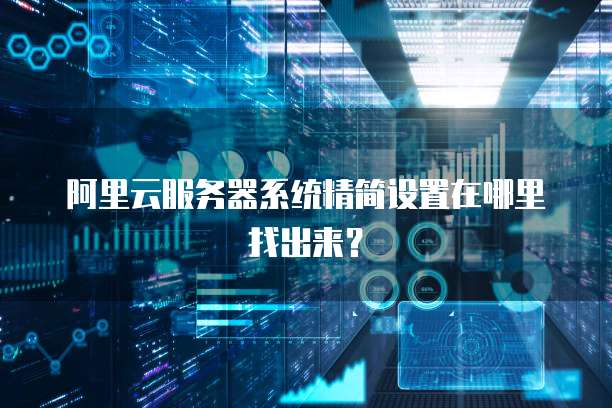 阿里云服务器系统精简设置在哪里找出来?