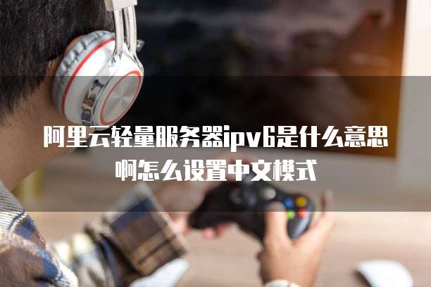 阿里云轻量服务器ipv6是什么意思啊怎么设置中文模式