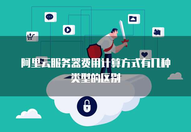 阿里云服务器费用计算方式有几种类型的区别