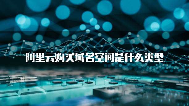 阿里云购买域名空间是什么类型